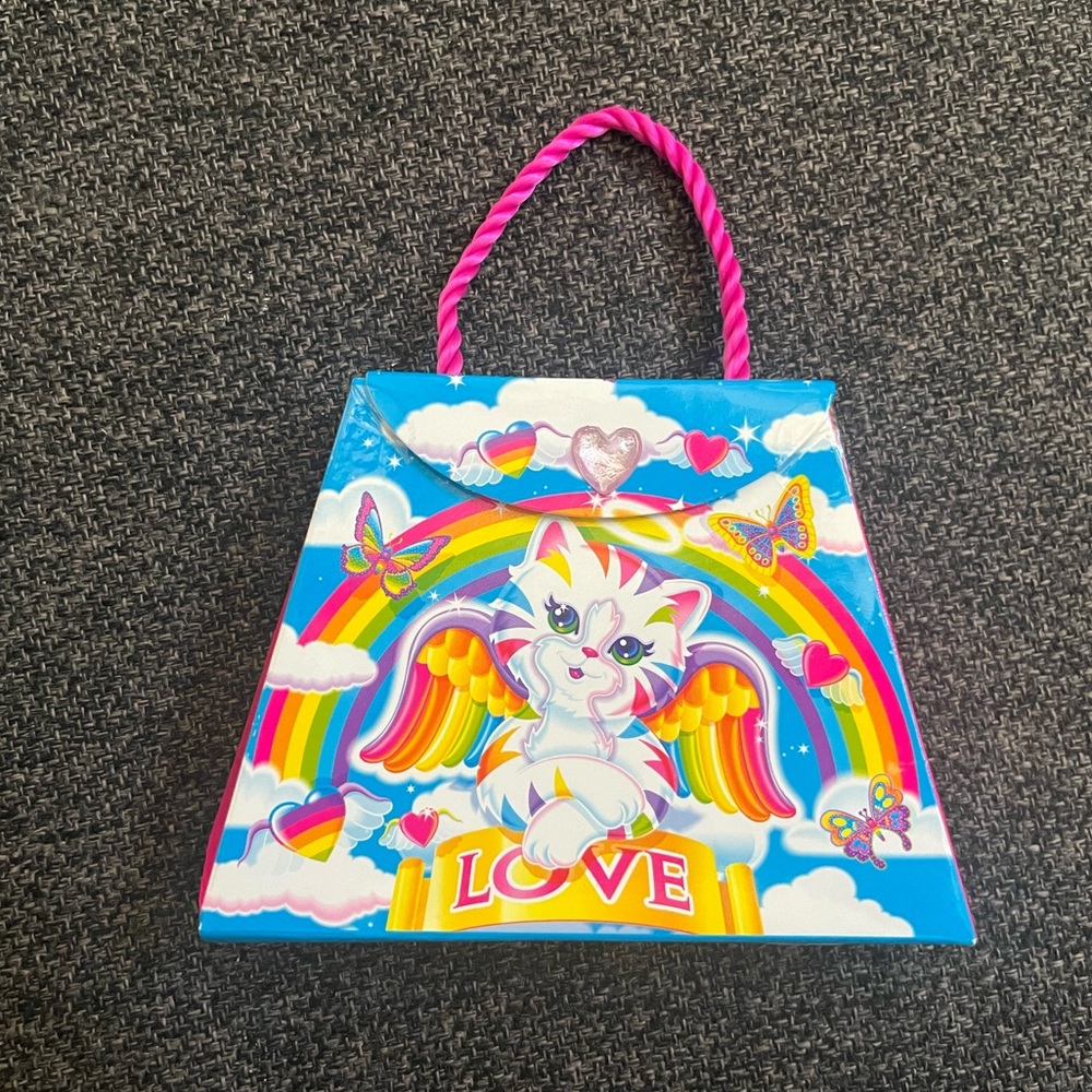 •90s Lisa Frank Fun Stylin’ Stuff Angel Kitty Mini Stationary Set NOS•